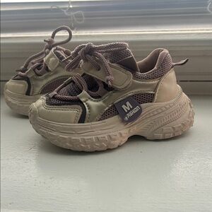 Kids Shoes in White and Purple